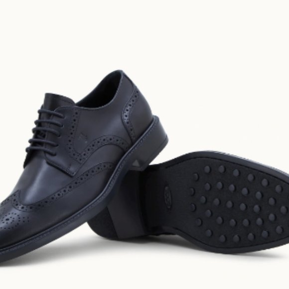 Tod\'s Shoes: LEATHER LACE-UP - BLACK main image 5